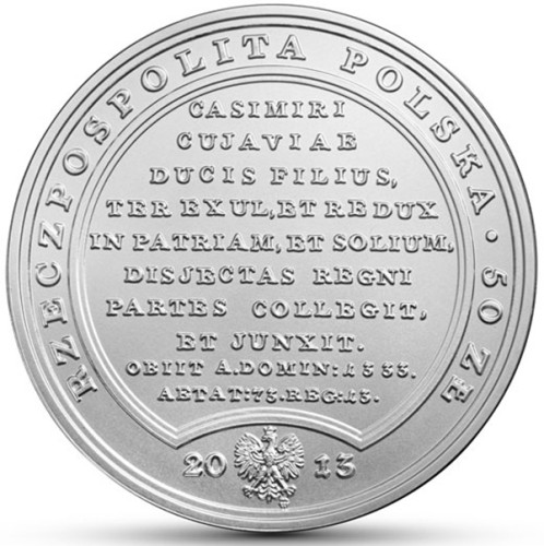 Moneta 50 zł Władysław Łokietek 2013 awers