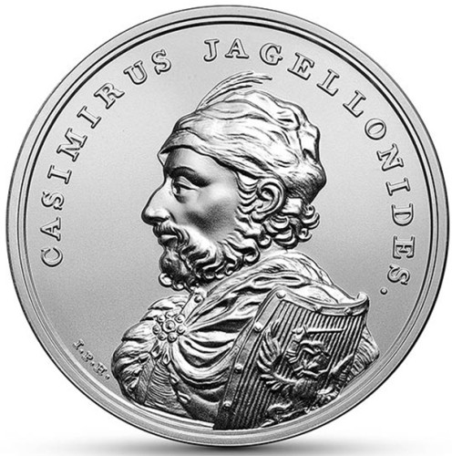Moneta 50 zł Kazimierz Jagiellończyk 2015 rewers