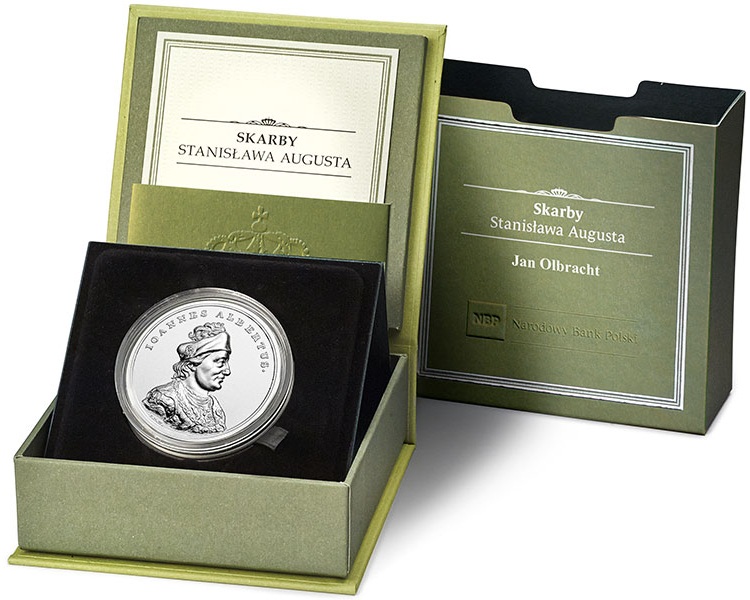 Moneta 50 zł Jan Olbracht 2016 box