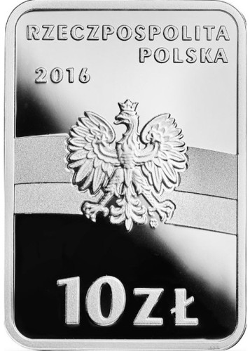 Moneta 10 zł Józef Haller 2016 awers