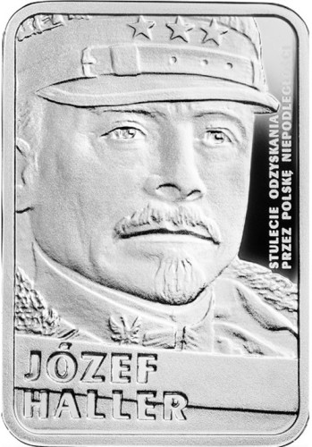 Moneta 10 zł Józef Haller 2016 rewers