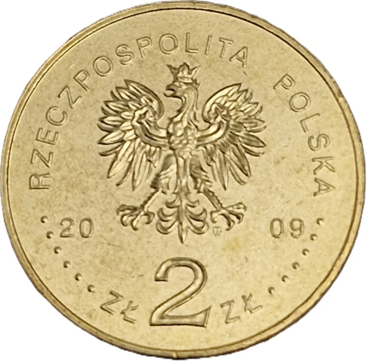 Moneta 2 zł Husarz XVII wiek 2009 awers