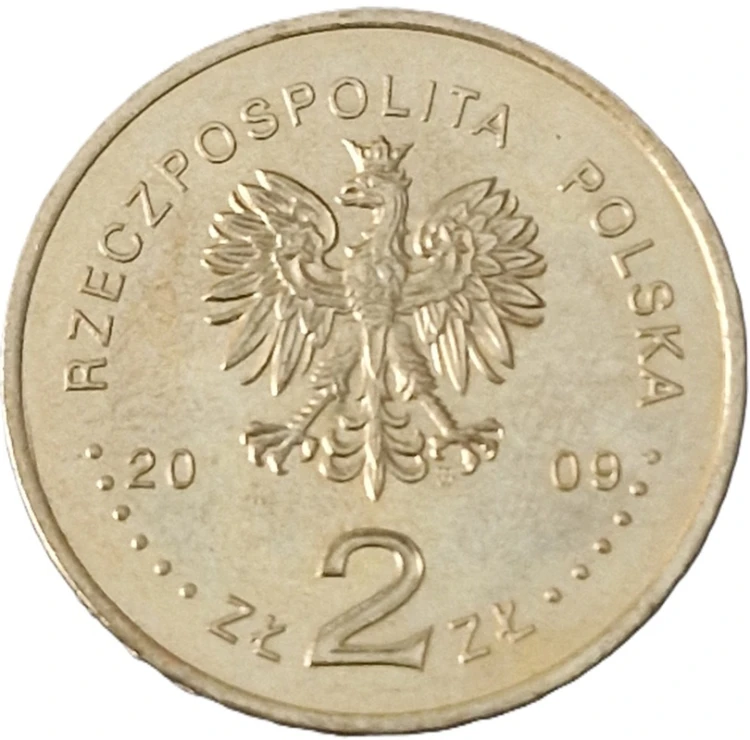Moneta 2 zł Jędrzejów 2009 awers