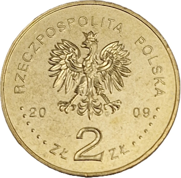 Moneta 2 zł Polacy Ratują Żydów Żegota 2009 awers