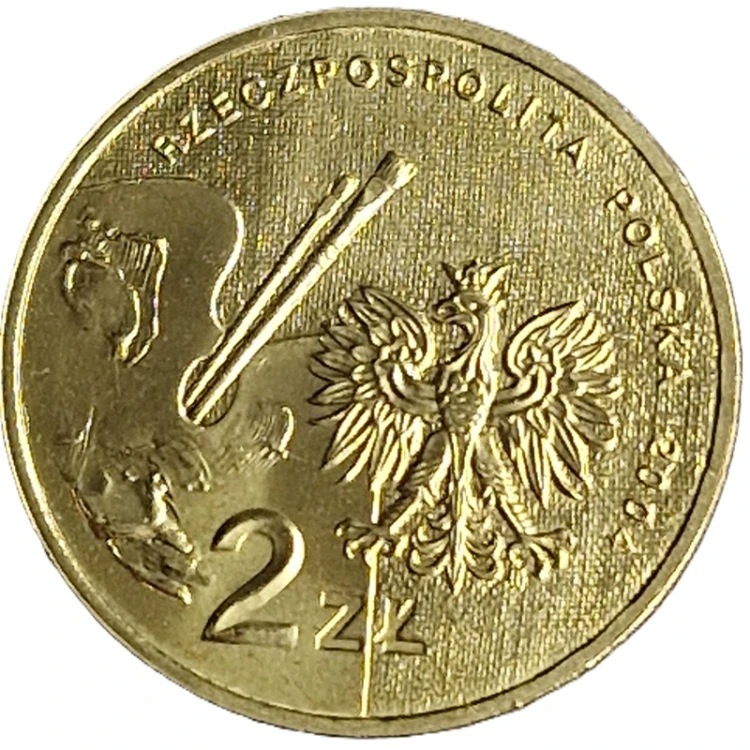 Moneta okolicznościowa 2 zł Stanisław Wyspiański 2004 awers