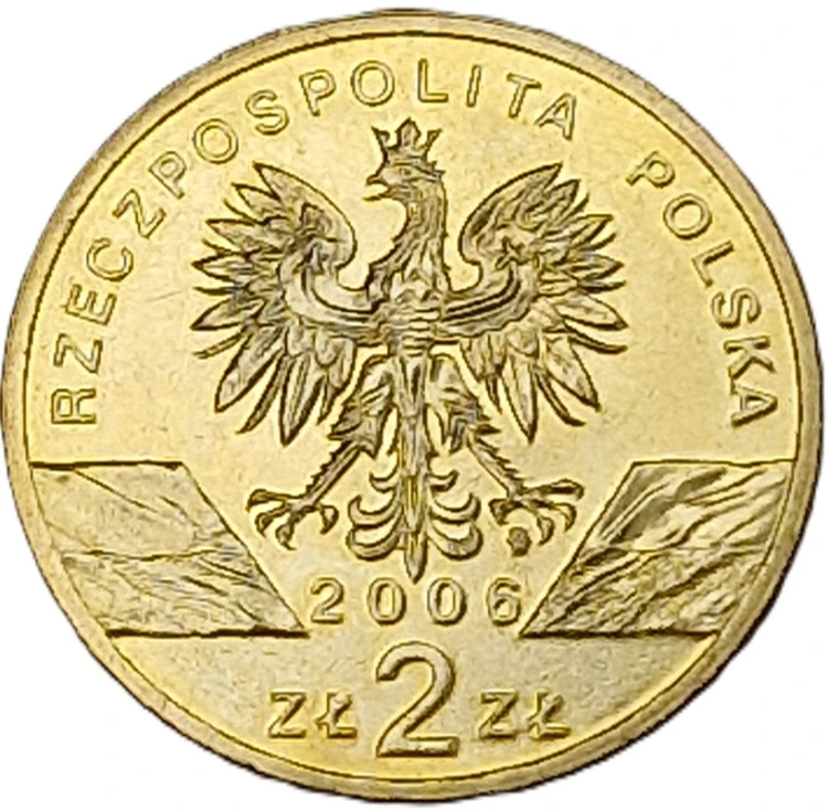 Moneta 2 zł Świstak 2006 awers
