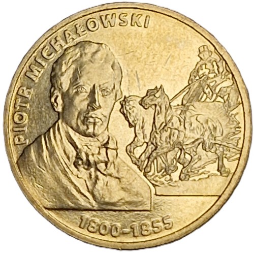 Moneta 2 zł Piotr Michałowski 2012 rewers