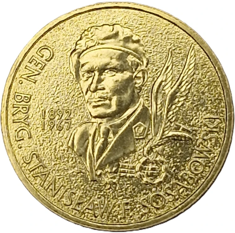 Moneta okolicznościowa 2 zł Stanisław Sosabowski 2004 rewers