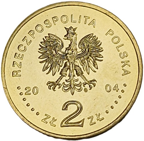 Moneta okolicznościowa 2 zł Stanisław Sosabowski 2004 awers