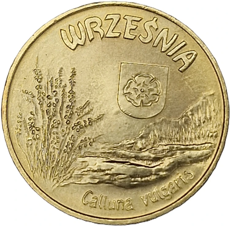 Moneta zastępcza 6 wrzosów Września 2010 awers