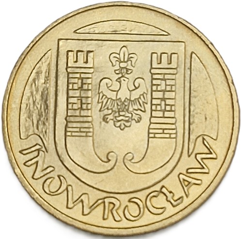 Moneta zastępcza 6 denarów Inowrocławskich 2010 odwrotka awers