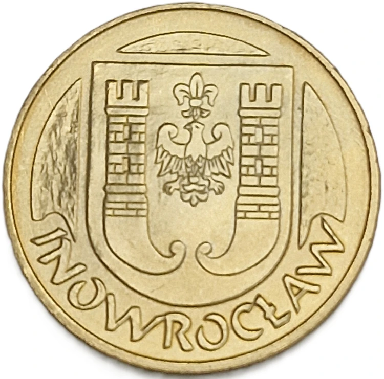 Moneta zastępcza 6 denarów Inowrocławskich 2010 odwrotka awers