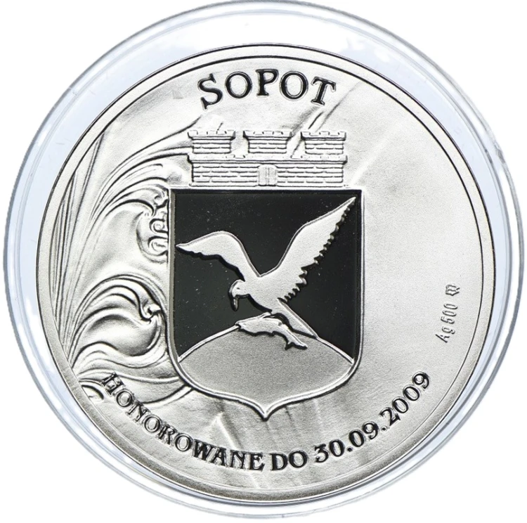 Dukat lokalny Sopot 100 Guldenów Sopockich 2009 awers