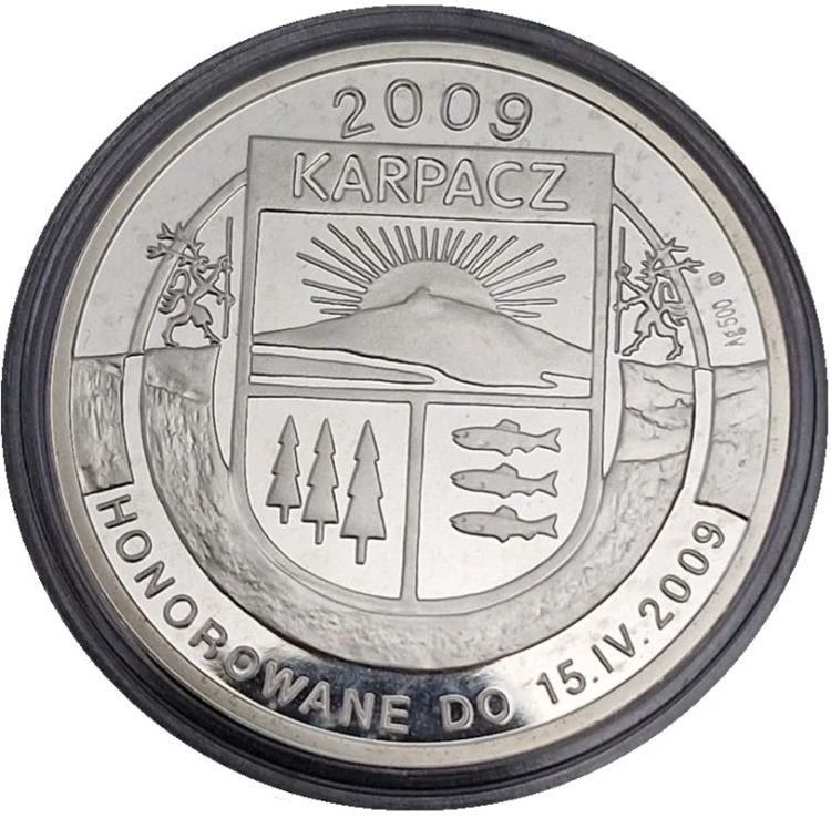 Moneta zastępcza 4 Talary Karkonoskie Karpacz 2009 awers