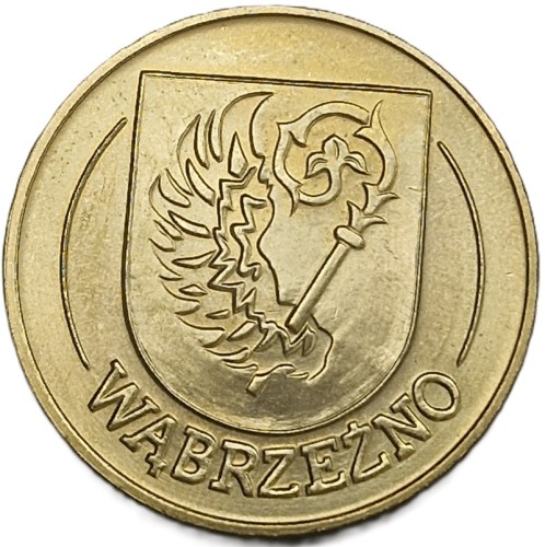 Moneta zastępcza Wąbrzeźno 6 denarów wąbrzeskich 2011 odwrotka awers