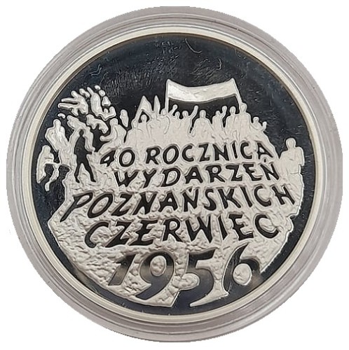 Moneta 10 zł 40 rocznica Wydarzeń Poznańskich 1956 1996 rewers
