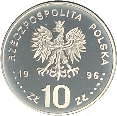 Moneta 10 zł Stanisław Mikołajczyk 1996 rewers