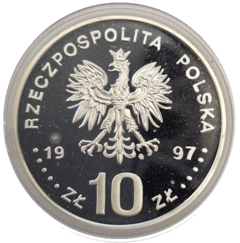 Moneta 10 zł Paweł Edmund Strzelecki 1997 awers