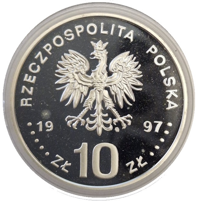 Moneta 10 zł Paweł Edmund Strzelecki 1997 awers