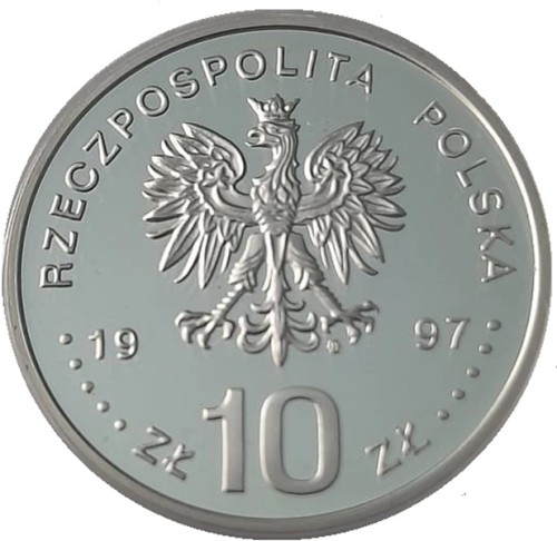Moneta 10 zł 1000-lecie Śmierci Św. Wojciecha 1997 awers