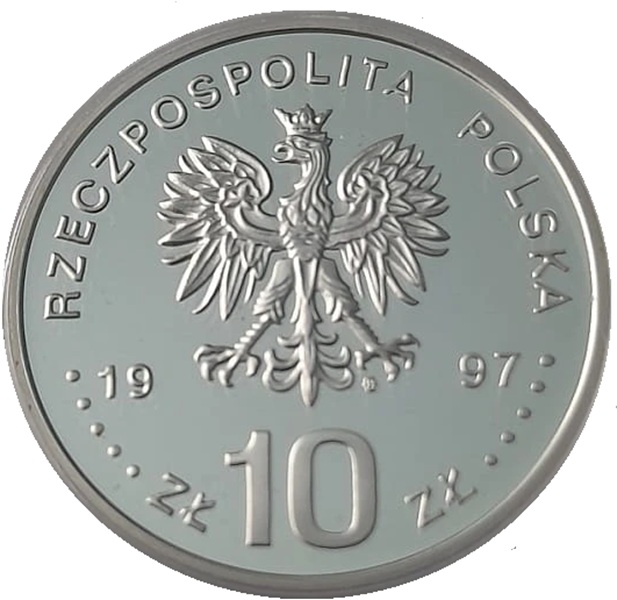 Moneta 10 zł 1000-lecie Śmierci Św. Wojciecha 1997 awers