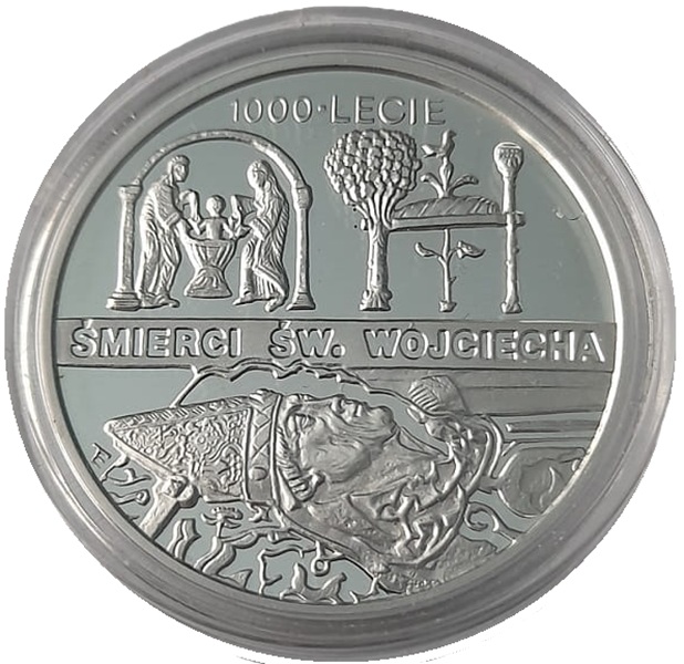 Moneta 10 zł 1000-lecie Śmierci Św. Wojciecha 1997 rewers
