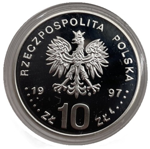 Moneta 10 zł Nagano 1998 awers