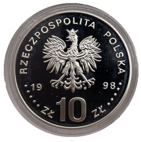 Moneta 10 zł Deklaracja praw człowieka 1998 rewers