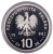 Moneta 10 zł gen. August Emil Fieldorf Nil 1998 awers