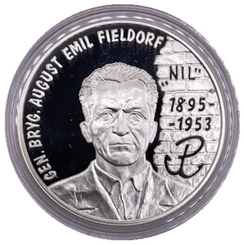 Moneta 10 zł gen. August Emil Fieldorf Nil 1998 rewers