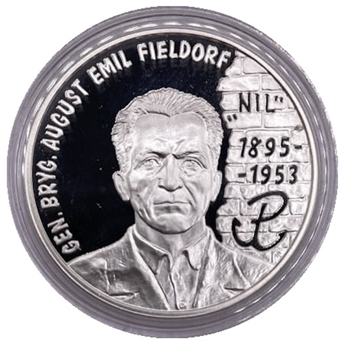 Moneta 10 zł gen. August Emil Fieldorf Nil 1998 rewers