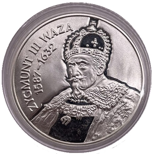 Moneta 10 zł Zygmunt III Waza popiersie 1998 rewers