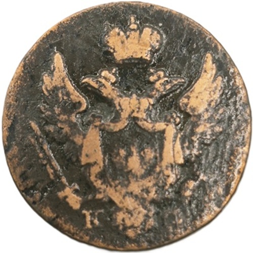 Moneta 1 grosz polski 1832 awers