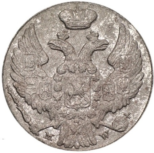 Moneta 10 groszy Warszawa MW 1840 stan 3 awers