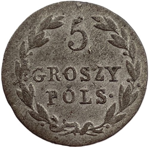 5 groszy 1819-1823 IB Królestwo Polskie rewers