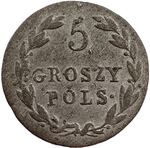 5 groszy 1819-1823 IB Królestwo Polskie rewers