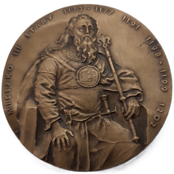 Medal Mieszko III Stary półpostać PTAiN rewers