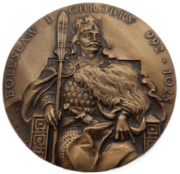 Medal Bolesław Chrobry półpostać PTAiN rewers