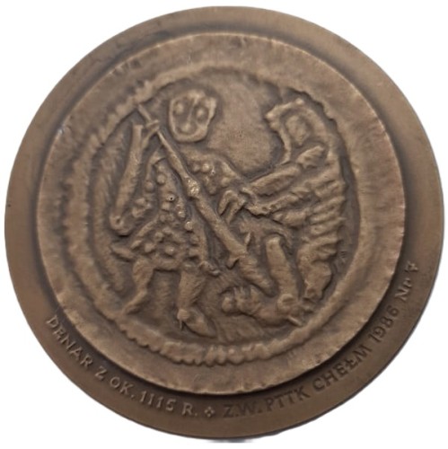 Medal Bolesław Krzywousty PTTK 1 awers
