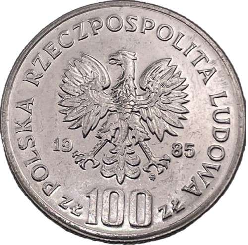 100 zł Centrum Zdrowia Matki Polki 1985 awers