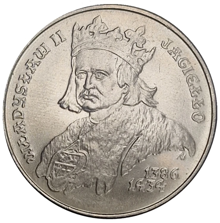 Moneta 500 zł Władysław Jagiełło 1989r rewers