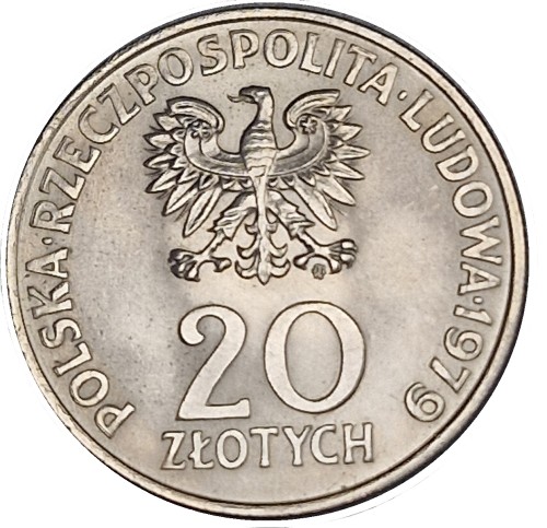 Moneta 20 zł Międzynarodowy Rok Dziecka 1979 rewers