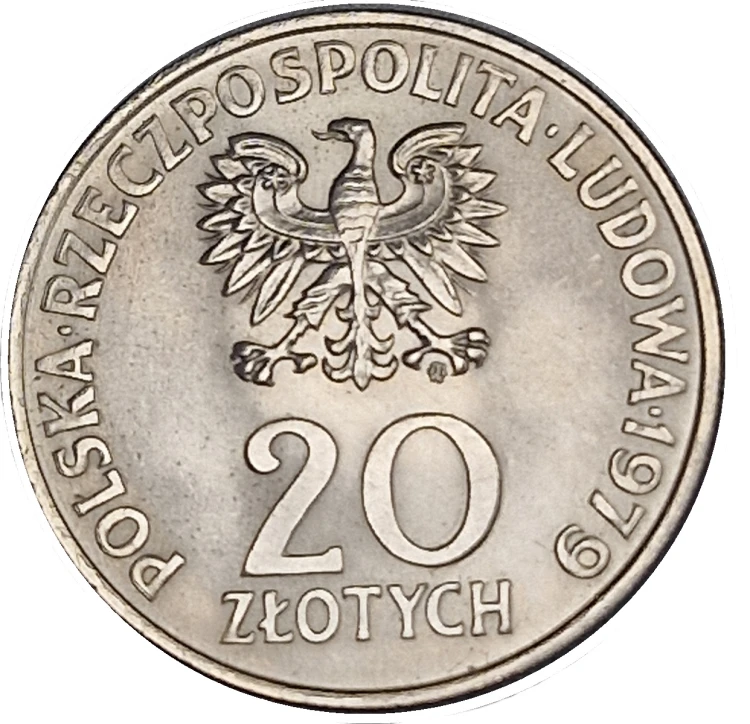 Moneta 20 zł Międzynarodowy Rok Dziecka 1979 rewers