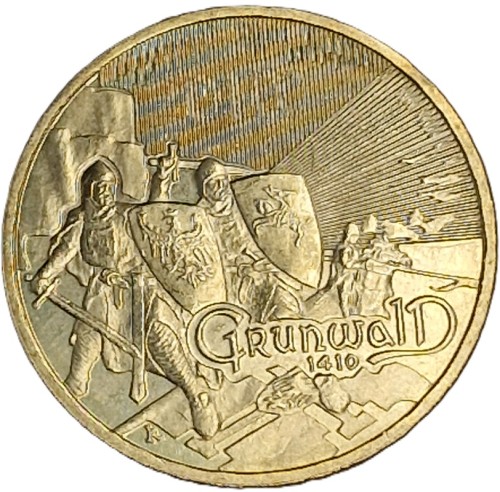 Moneta 2 zł Grunwald 2010 rewers