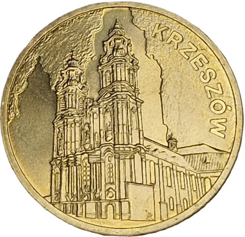 Moneta 2 zł Krzeszów 2010 rewers