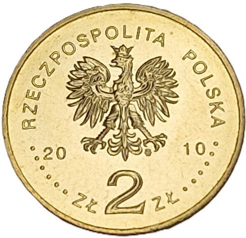 Moneta 2 zł Katowice 2010 awers