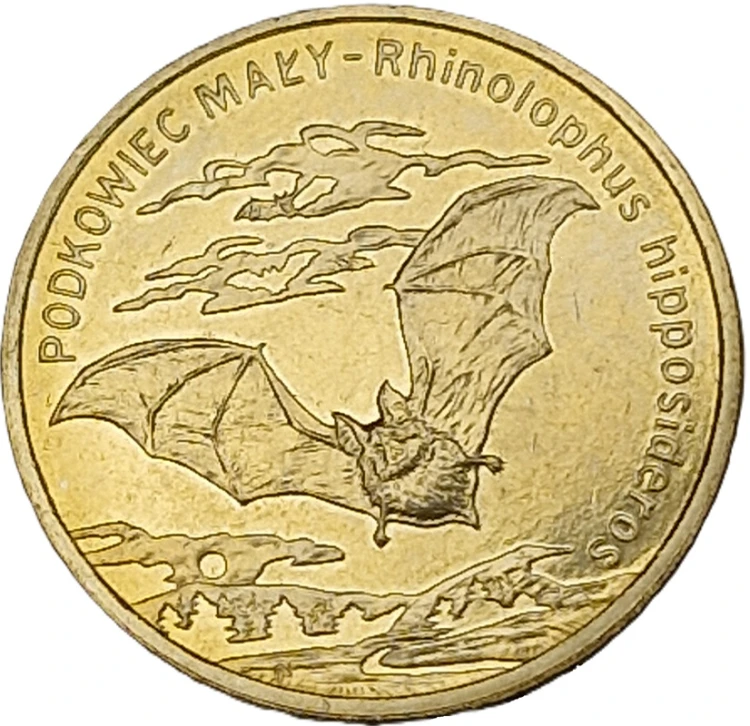 Moneta 2 zł Podkowiec mały 2010 rewers
