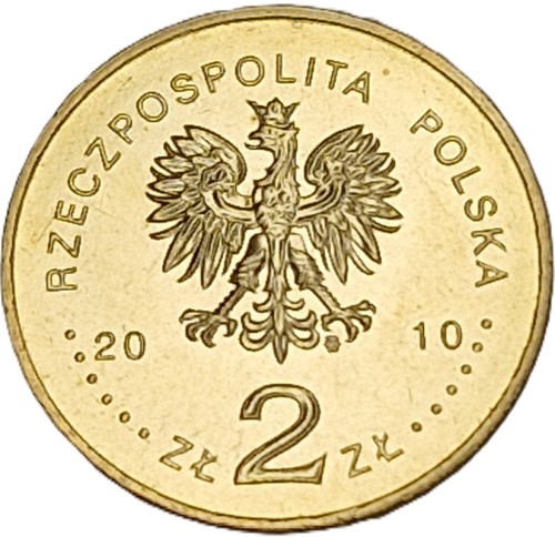 Moneta 2 zł Benedykt Dybowski rewers 2010 awers