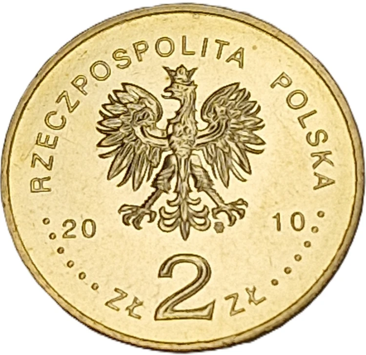 Moneta 2 zł Benedykt Dybowski rewers 2010 awers