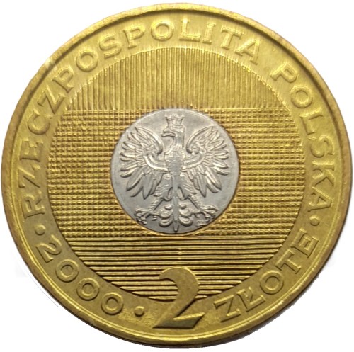 Moneta okolicznościowa 2 zł Rok 2000 2000 awers